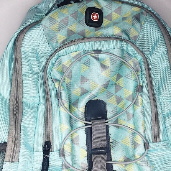 SwissGear Women's Aqua Blue 16" Laptop Backpack - Picture 7 of 7